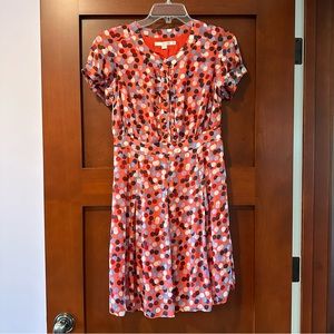 Boden 4P Pink Polka Dot Summer Tea Dress